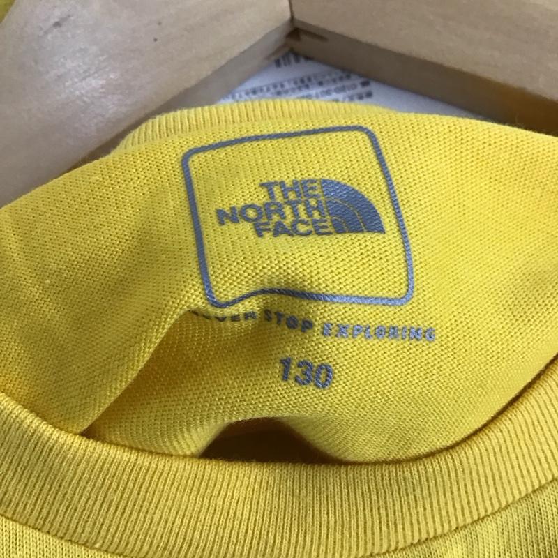 ザノースフェイス THE NORTH FACE Tシャツ 半袖 ntj31831 プリントTシャツ キャンピングT 130cm プリント 黄 / イエロー / yellow ボーイズ USED 古着 中古 10153427