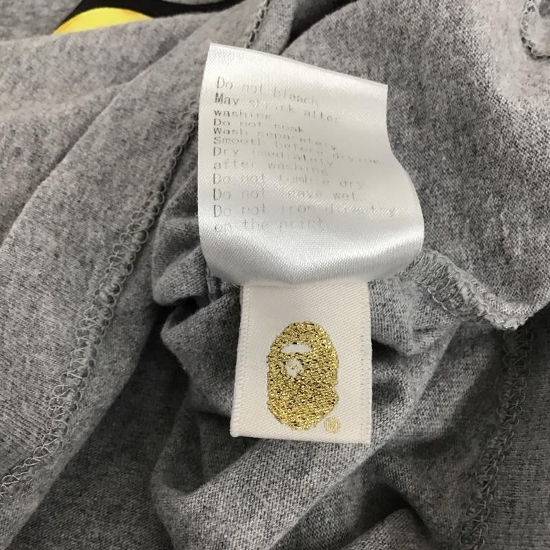 ベイプキッズ BAPEKIDS Tシャツ 半袖 半袖カットソー プリントTシャツ クルーネックカットソー 90cm プリント 灰 / グレー / gray ボーイズ USED 古着 中古 10153428