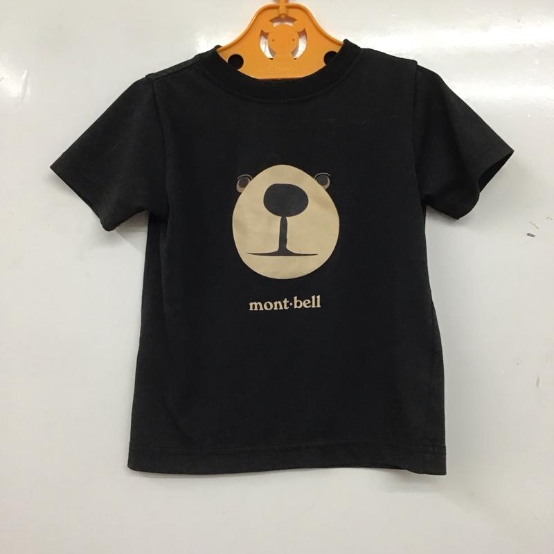 モンベル mont-bell Tシャツ 半袖 半袖カットソー プリントTシャツ クルーネックカットソー 100cm プリント 黒 / ブラック / black ボーイズ USED 古着 中古 10153429