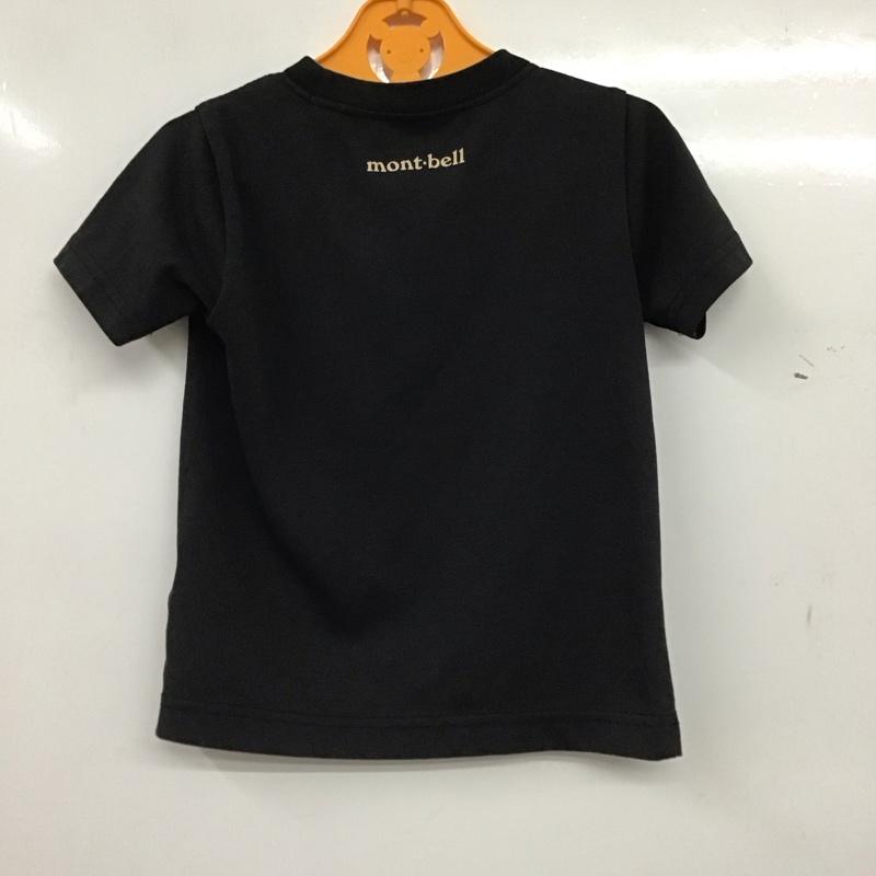 モンベル mont-bell Tシャツ 半袖 半袖カットソー プリントTシャツ クルーネックカットソー 100cm プリント 黒 / ブラック / black ボーイズ USED 古着 中古 10153429