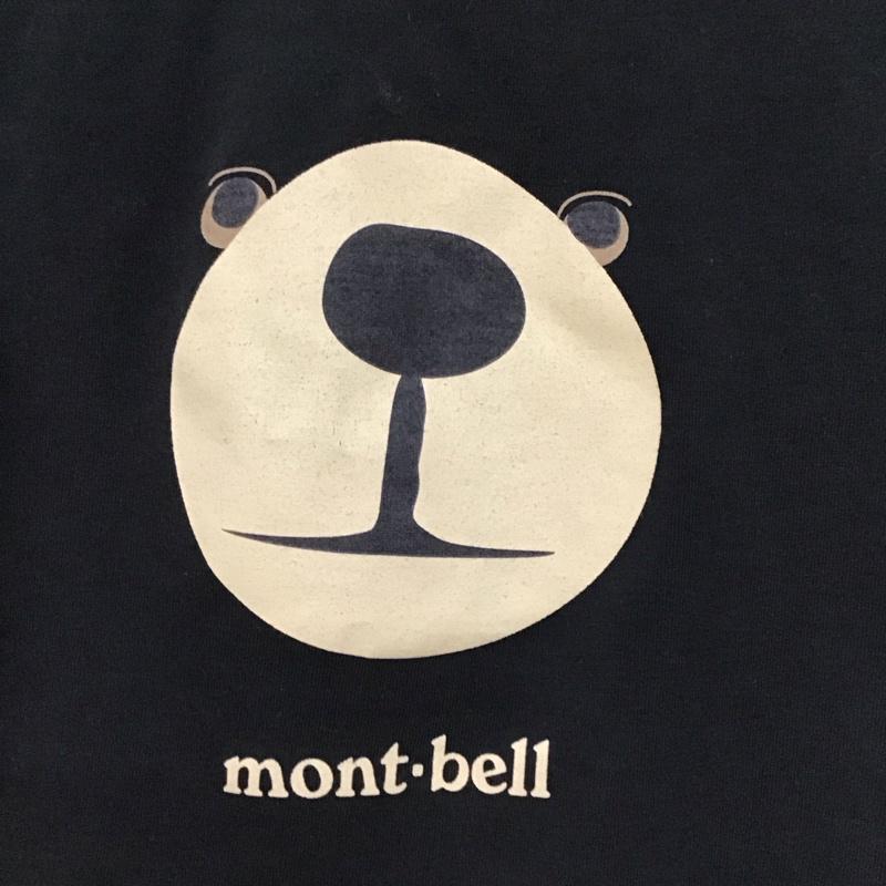 モンベル mont-bell Tシャツ 半袖 半袖カットソー プリントTシャツ クルーネックカットソー 100cm プリント 黒 / ブラック / black ボーイズ USED 古着 中古 10153429