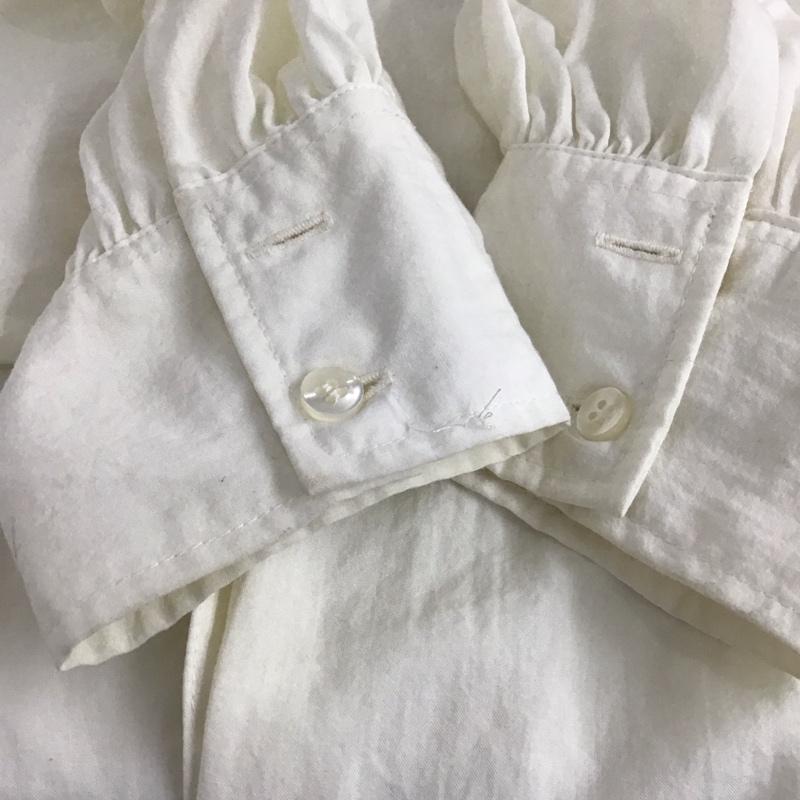 ローリーズファーム LOWRYS FARM シャツ、ブラウス 長袖 長袖シャツ 無地シャツ ノーカラーシャツ FREE 無地 アイボリー / アイボリー / レディース USED 古着 中古 10153433