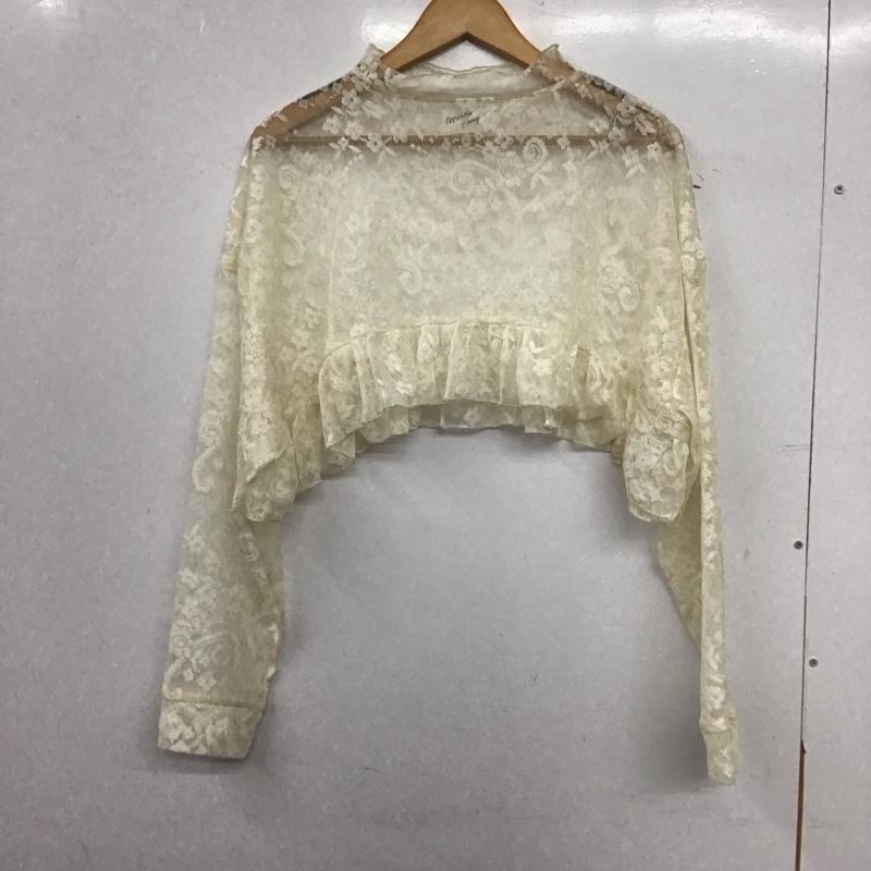 メリージェニー merry jenny カットソー 長袖 長袖カットソー 総レース FREE 総柄 アイボリー / アイボリー / レディース USED 古着 中古 10153434
