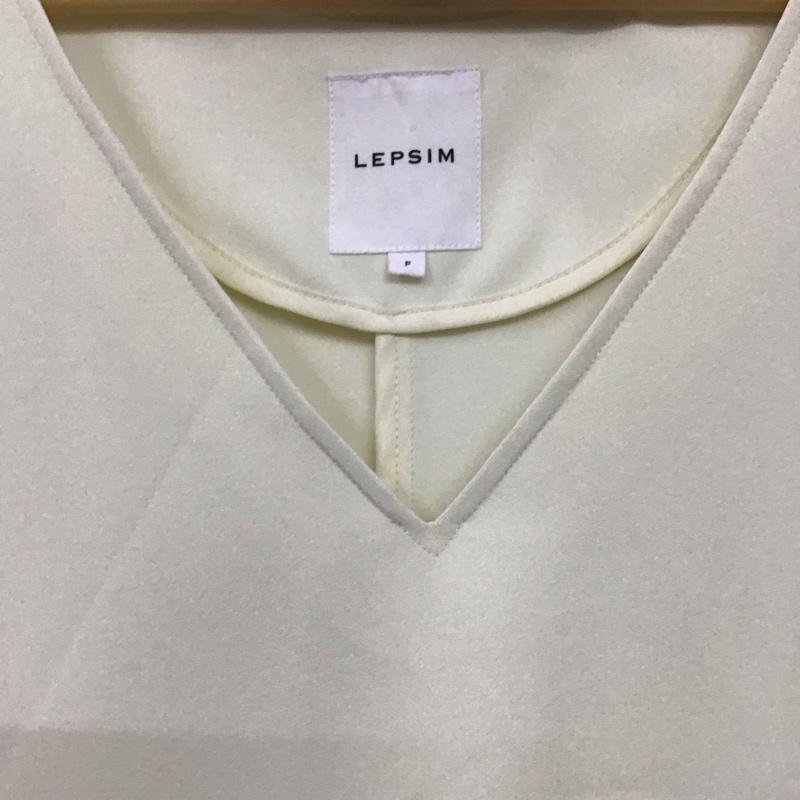 レプシィム LEPSIM カットソー 半袖 ノースリーブカットソー Vネックカットソー FREE 無地 アイボリー / アイボリー / レディース USED 古着 中古 10153435