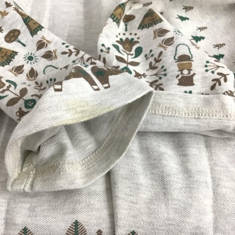 ゴースローキャラバン go slow caravan カットソー 長袖 長袖カットソー プリントカットソー クルーネック 1 プリント 灰 / グレー / gray レディース USED 古着 中古 10153436