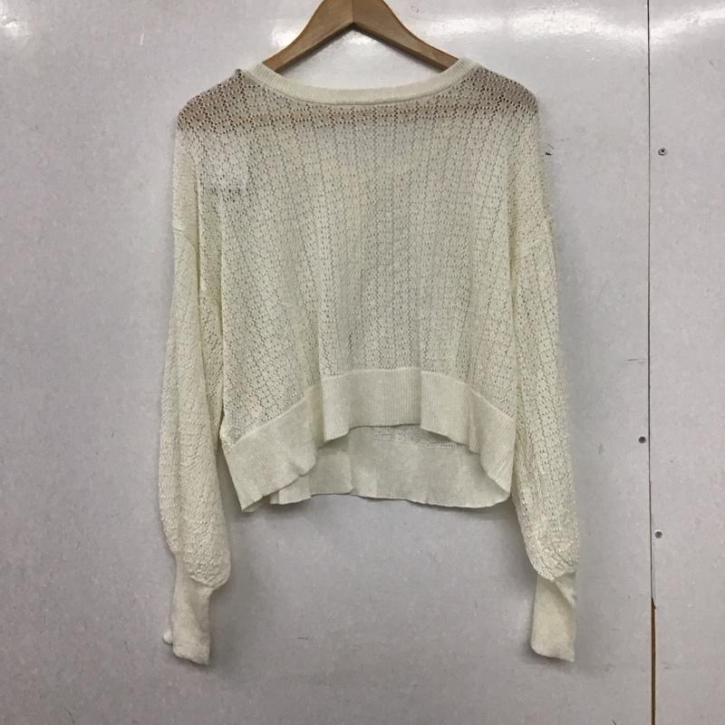 レイカズン Ray Cassin カーディガン 長袖 長袖カーディガン 前ボタン ニットカーディガン FREE  白 / ホワイト / white レディース USED 古着 中古 10153437