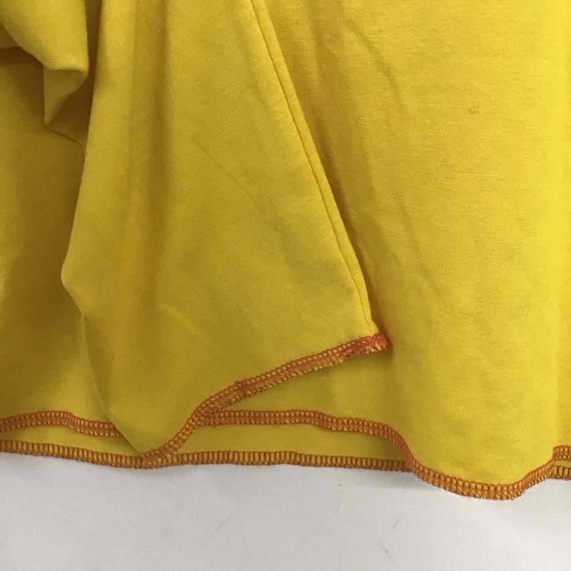 マウジー MOUSSY カットソー 長袖 長袖カットソー プリントカットソー クルーネック FREE プリント 黄 / イエロー / yellow レディース USED 古着 中古 10153441