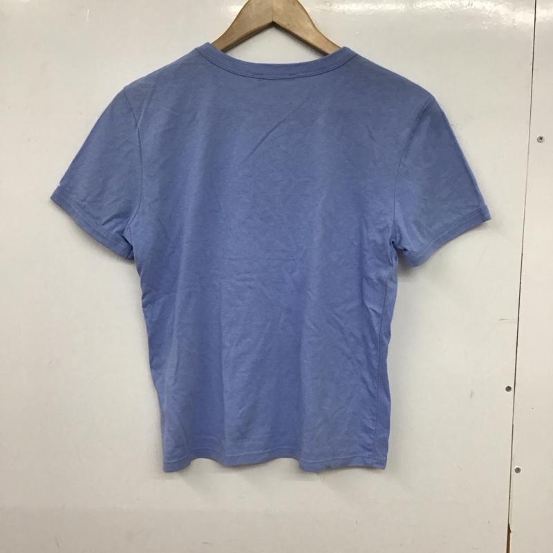 ザラ ZARA Tシャツ 半袖 半袖カットソー プリントTシャツ クルーネックカットソー M ロゴ、文字 水色 / ライトブルー / レディース USED 古着 中古 10153444