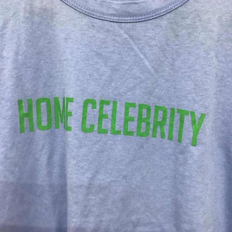 ザラ ZARA Tシャツ 半袖 半袖カットソー プリントTシャツ クルーネックカットソー M ロゴ、文字 水色 / ライトブルー / レディース USED 古着 中古 10153444