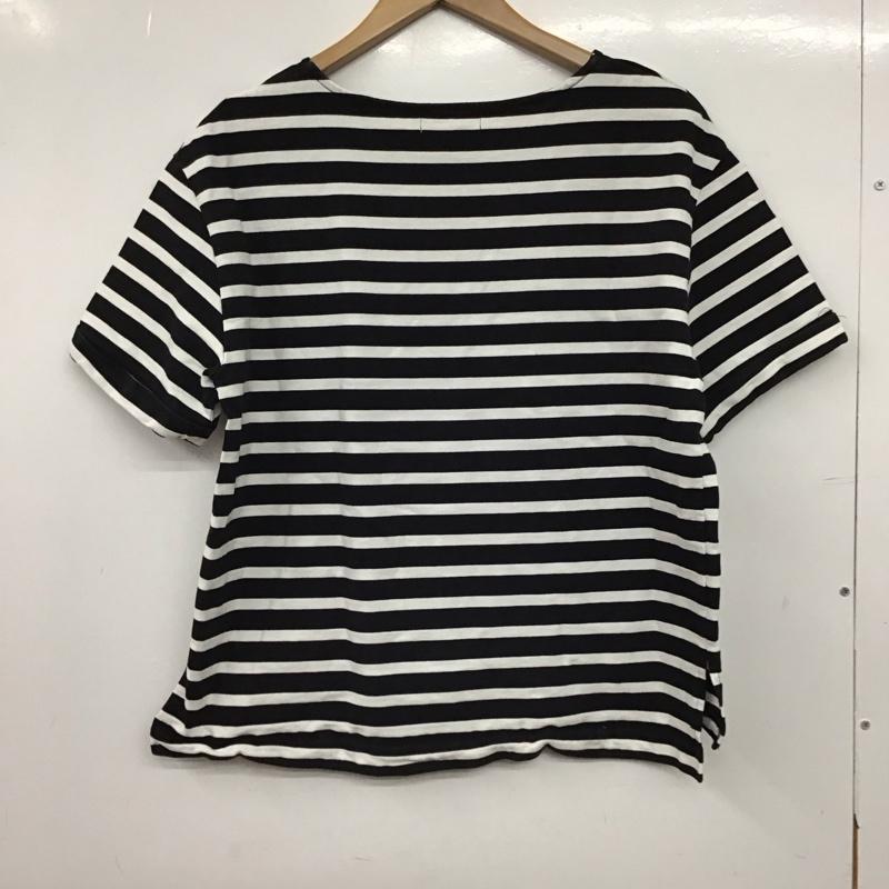 グリーンレーベルリラクシング green label relaxing カットソー 半袖 半袖カットソー ボーダーカットソー クルーネック ボーダー柄 白 / ホワイト / white X 黒 / ブラック / black レディース USED 古着 中古 10153448