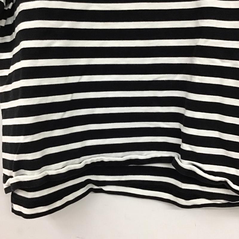 グリーンレーベルリラクシング green label relaxing カットソー 半袖 半袖カットソー ボーダーカットソー クルーネック ボーダー柄 白 / ホワイト / white X 黒 / ブラック / black レディース USED 古着 中古 10153448