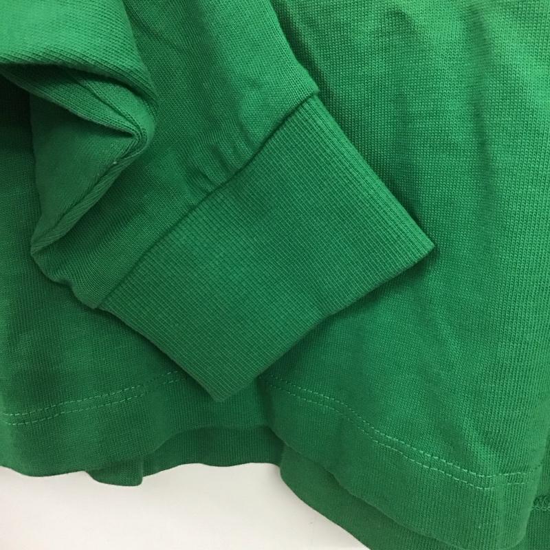 ザラ ZARA ポロシャツ 長袖 長袖ポロシャツ 長袖カットソー カラーシャツ L 無地 緑 / グリーン / green レディース USED 古着 中古 10153450