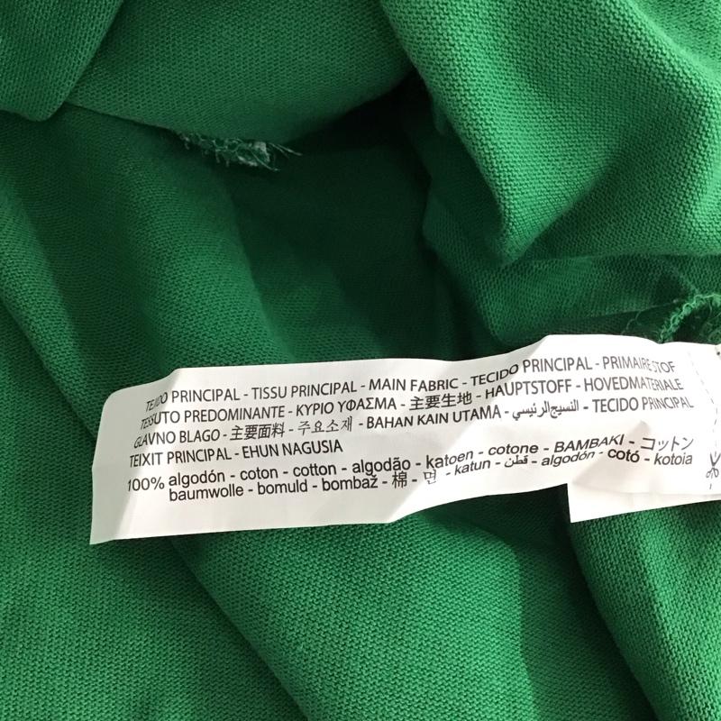 ザラ ZARA ポロシャツ 長袖 長袖ポロシャツ 長袖カットソー カラーシャツ L 無地 緑 / グリーン / green レディース USED 古着 中古 10153450