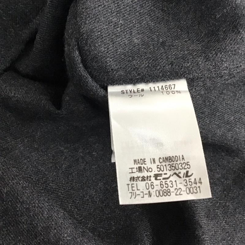 モンベル mont-bell シャツ、ブラウス 長袖 メリノウールシャツ カジュアルシャツ M 無地 ダークグレー / ダークグレー / レディース USED 古着 中古 10153452