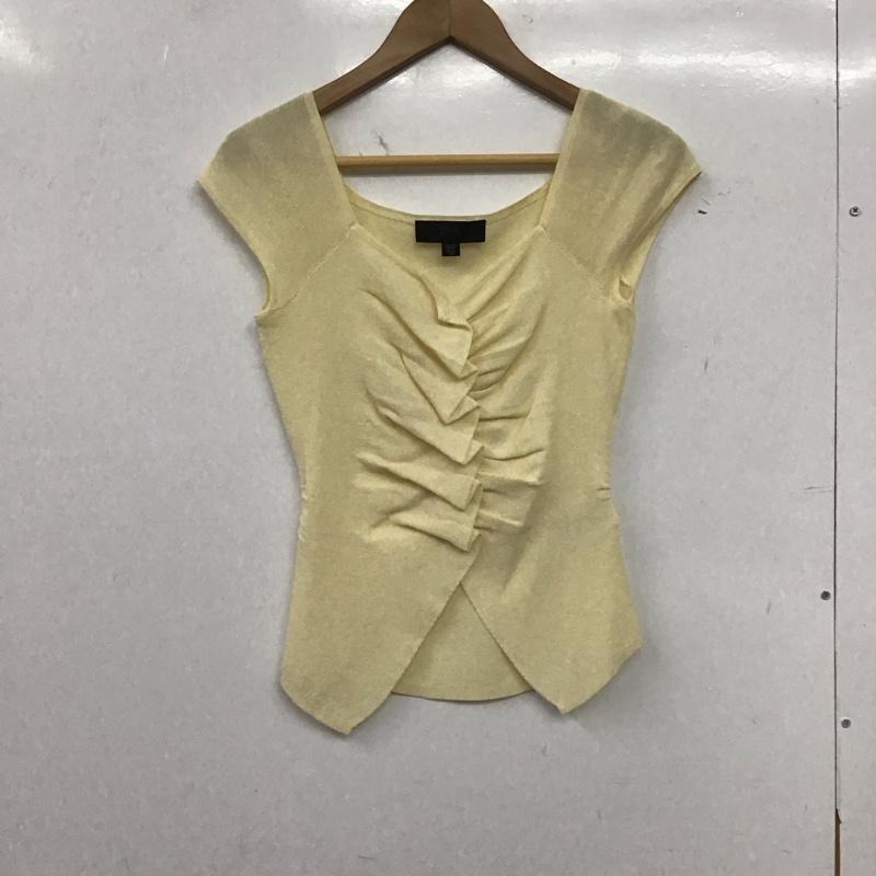 ザラ ZARA カットソー 半袖 ノースリーブカットソー Vネックカットソー S 無地 アイボリー / アイボリー / レディース USED 古着 中古 10153453