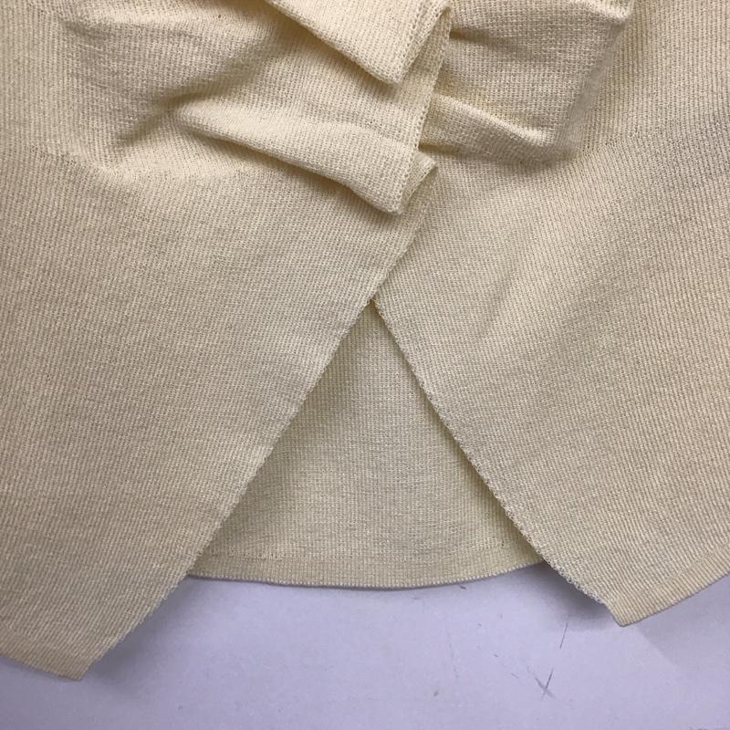 ザラ ZARA カットソー 半袖 ノースリーブカットソー Vネックカットソー S 無地 アイボリー / アイボリー / レディース USED 古着 中古 10153453