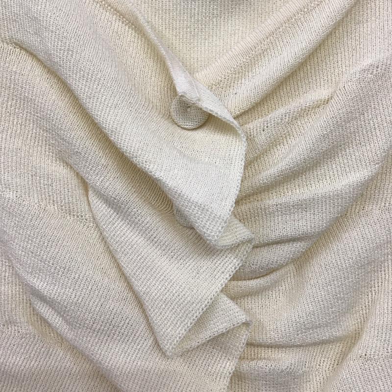 ザラ ZARA カットソー 半袖 ノースリーブカットソー Vネックカットソー S 無地 アイボリー / アイボリー / レディース USED 古着 中古 10153453