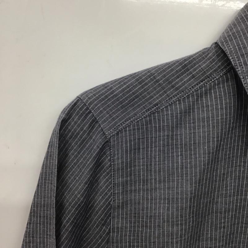 バーバリーロンドン Burberry London シャツ、ブラウス 長袖 長袖シャツ ストライプシャツ カラーシャツ 40 ストライプ 灰 / グレー / gray レディース USED 古着 中古 10153456