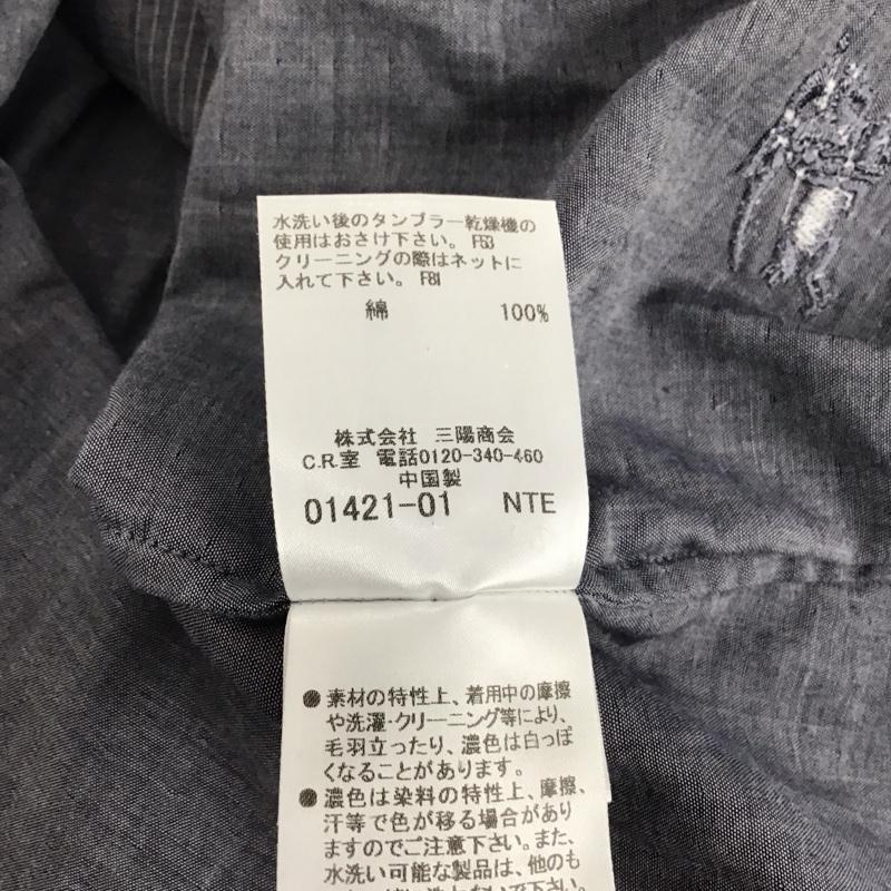 バーバリーロンドン Burberry London シャツ、ブラウス 長袖 長袖シャツ ストライプシャツ カラーシャツ 40 ストライプ 灰 / グレー / gray レディース USED 古着 中古 10153456