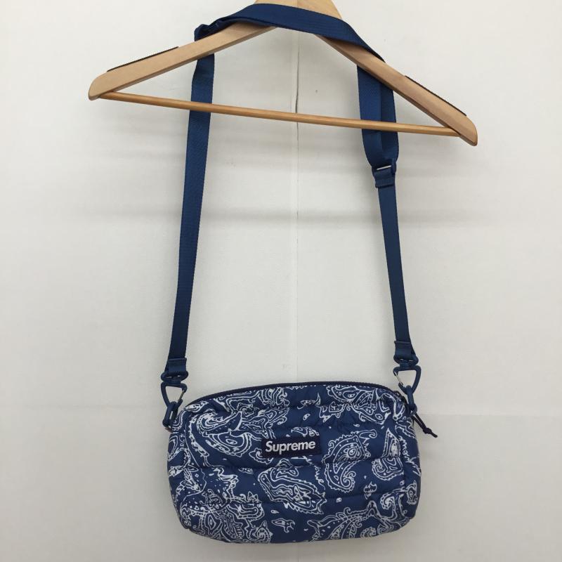 シュプリーム Supreme ショルダーバッグ ショルダーバッグ 22AW Puffer Side Bag ロゴ、文字 青 / ブルー / blue メンズ USED 古着 中古 10153459