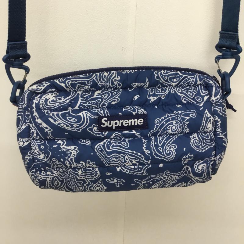 シュプリーム Supreme ショルダーバッグ ショルダーバッグ 22AW Puffer Side Bag ロゴ、文字 青 / ブルー / blue メンズ USED 古着 中古 10153459