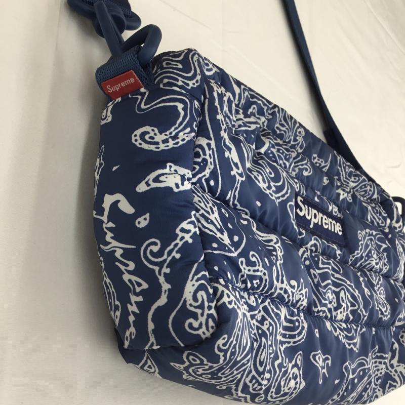 シュプリーム Supreme ショルダーバッグ ショルダーバッグ 22AW Puffer Side Bag ロゴ、文字 青 / ブルー / blue メンズ USED 古着 中古 10153459