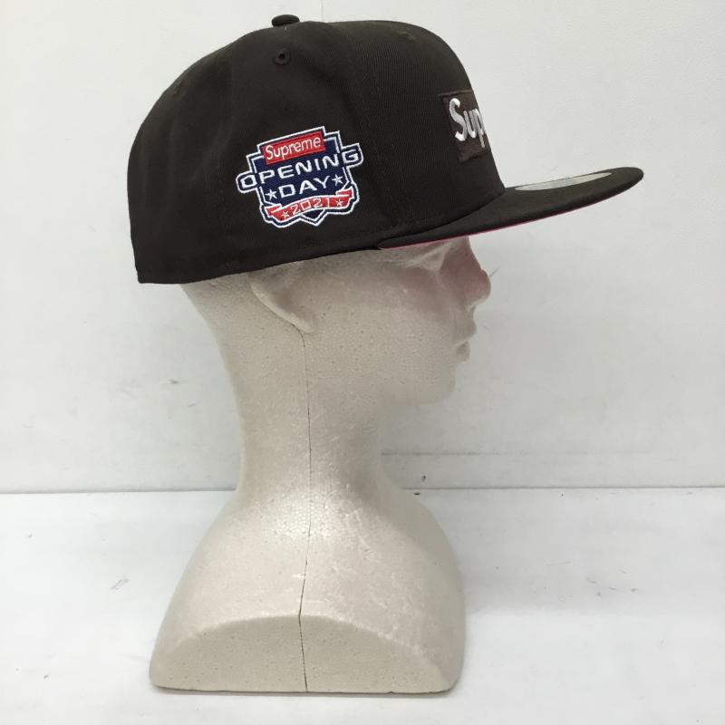 シュプリーム Supreme 帽子 キャップ NEW ERA No Comp Box Logo FREE ロゴ、文字 茶 / ブラウン / brown X 桃 / ピンク / pink メンズ USED 古着 中古 10153461