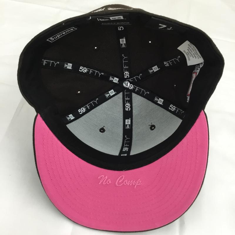 シュプリーム Supreme 帽子 キャップ NEW ERA No Comp Box Logo FREE ロゴ、文字 茶 / ブラウン / brown X 桃 / ピンク / pink メンズ USED 古着 中古 10153461