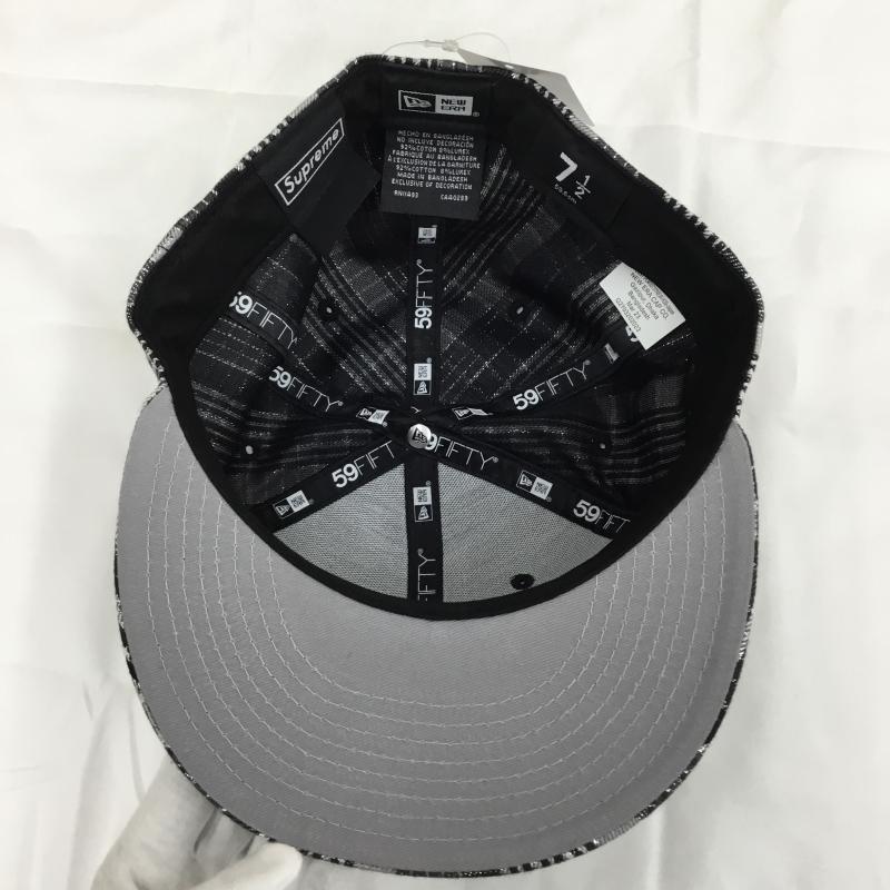 シュプリーム Supreme 帽子 キャップ Metallic Plaid S Logo NEW ERA FREE ロゴ、文字 黒 / ブラック / black X 灰 / グレー / gray メンズ USED 古着 中古 10153462