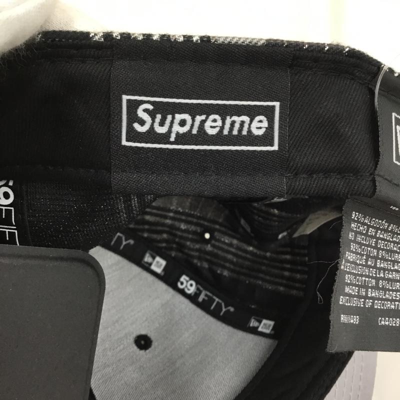シュプリーム Supreme 帽子 キャップ Metallic Plaid S Logo NEW ERA FREE ロゴ、文字 黒 / ブラック / black X 灰 / グレー / gray メンズ USED 古着 中古 10153462