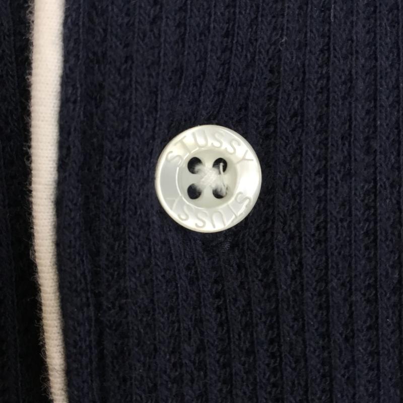 ステューシー STUSSY シャツ、ブラウス 半袖 Johnny Shirt M ロゴ、文字 紺 / ネイビー / navy メンズ USED 古着 中古 10153463