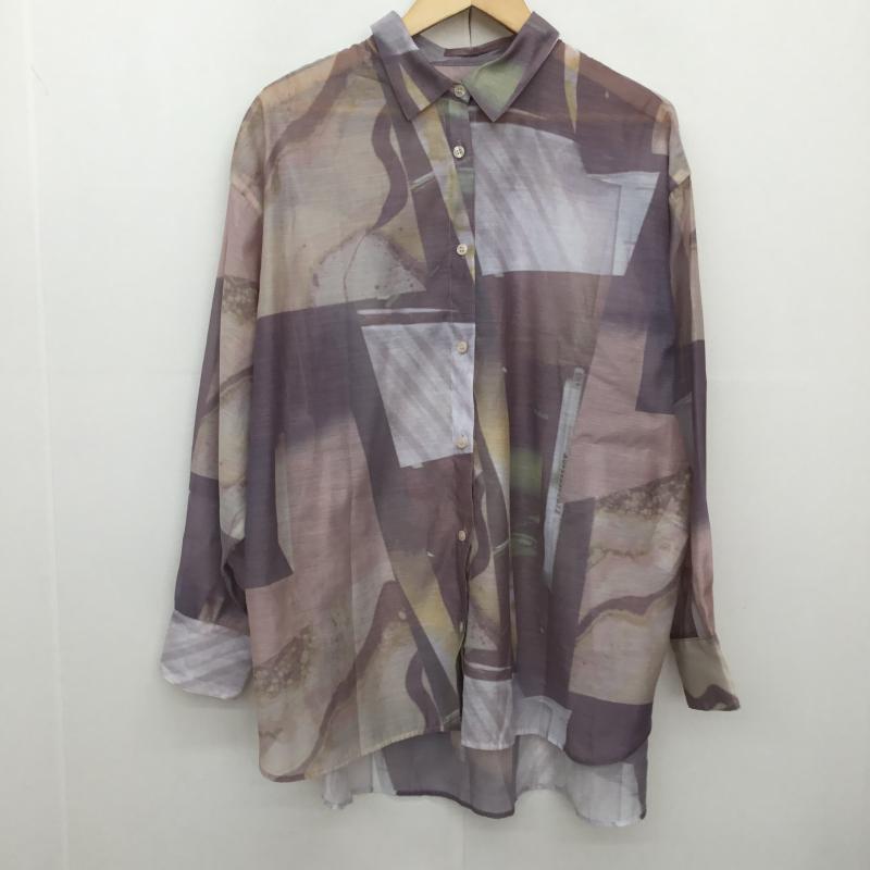 ローリーズファーム LOWRYS FARM シャツ、ブラウス 長袖 LF624001AD シアーシャツ 2 総柄 マルチカラー / マルチカラー / multicolor レディース USED 古着 中古 10153465