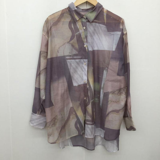 ローリーズファーム LOWRYS FARM シャツ、ブラウス 長袖 LF624001AD シアーシャツ 2 総柄 マルチカラー / マルチカラー / multicolor レディース USED 古着 中古 10153465