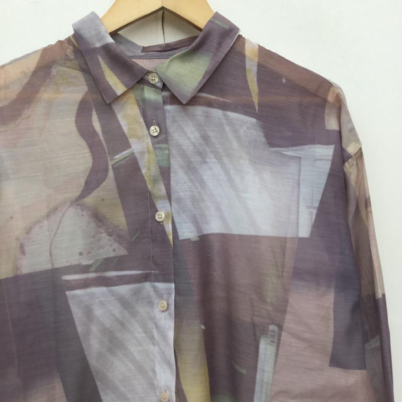 ローリーズファーム LOWRYS FARM シャツ、ブラウス 長袖 LF624001AD シアーシャツ 2 総柄 マルチカラー / マルチカラー / multicolor レディース USED 古着 中古 10153465