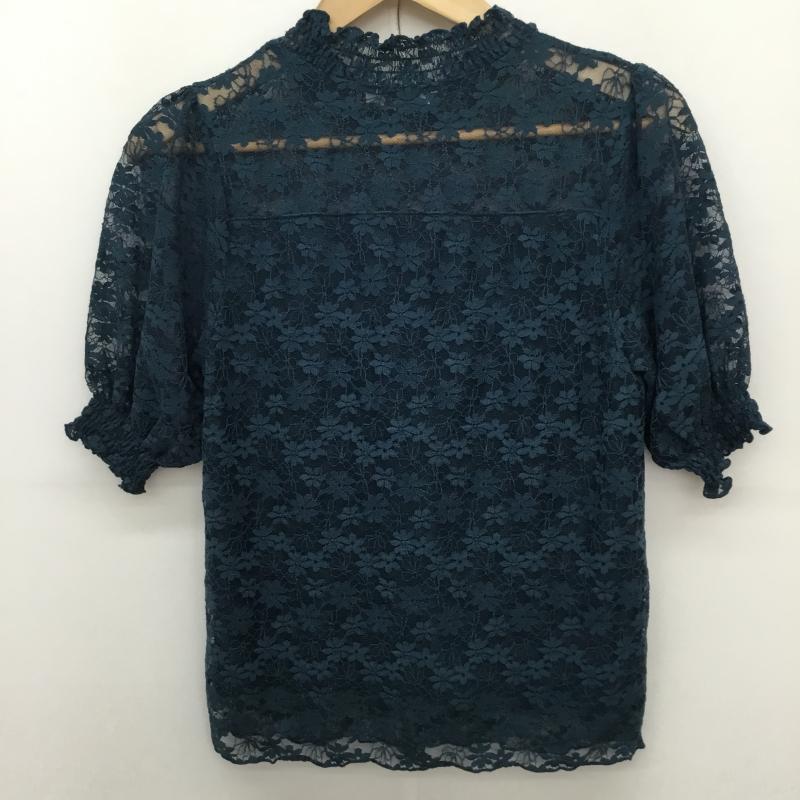アースミュージックアンドエコロジー earth music&ecology カットソー 半袖 S レース柄 X 花柄 緑 / グリーン / green レディース USED 古着 中古 10153467