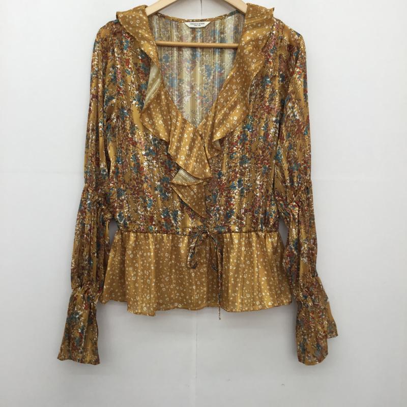 フリークスストア FREAK S STORE シャツ、ブラウス 長袖 FREE 花柄 黄 / イエロー / yellow レディース USED 古着 中古 10153469
