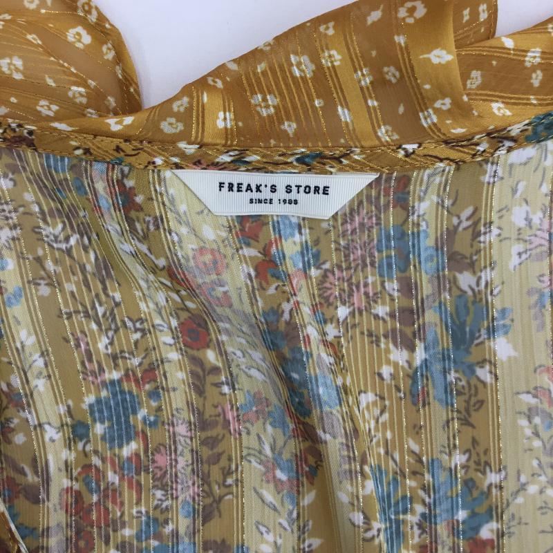 フリークスストア FREAK S STORE シャツ、ブラウス 長袖 FREE 花柄 黄 / イエロー / yellow レディース USED 古着 中古 10153469