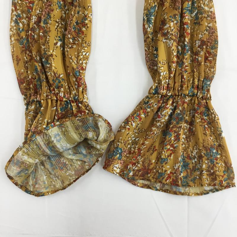 フリークスストア FREAK S STORE シャツ、ブラウス 長袖 FREE 花柄 黄 / イエロー / yellow レディース USED 古着 中古 10153469