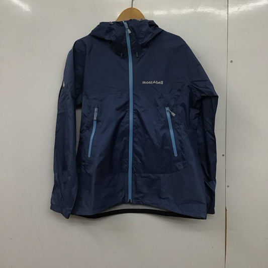 モンベル mont-bell ジャケット、上着 ジャンパー、ブルゾン 1128597 レイントレッカー ジャケット L ロゴ、文字 水色 / ライトブルー / レディース USED 古着 中古 10153470