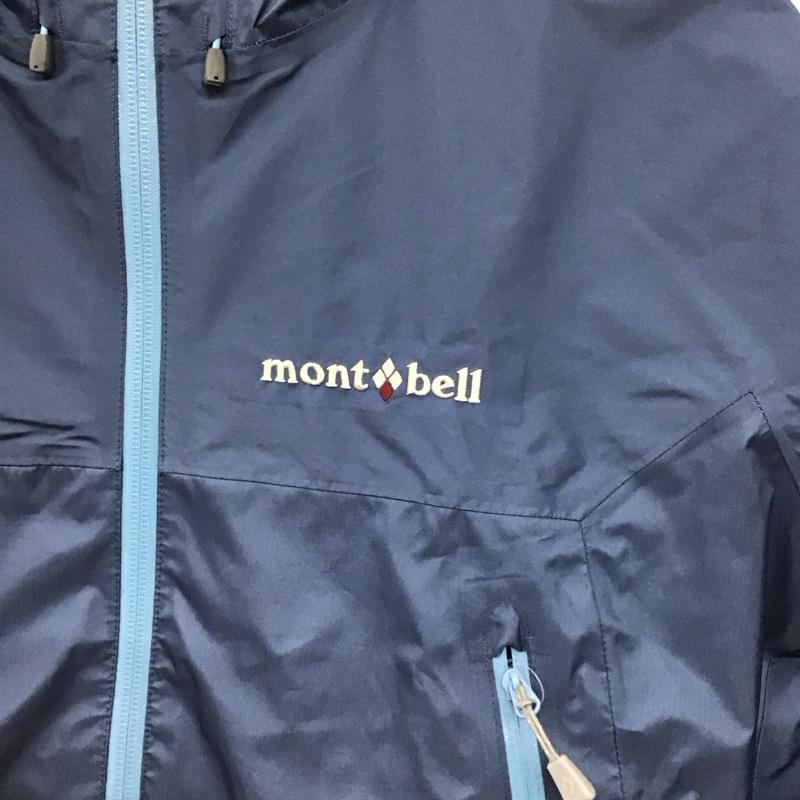 モンベル mont-bell ジャケット、上着 ジャンパー、ブルゾン 1128597 レイントレッカー ジャケット L ロゴ、文字 水色 / ライトブルー / レディース USED 古着 中古 10153470