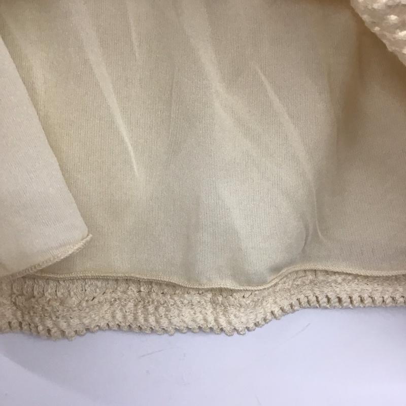ザラ ZARA スカート ミニスカート ひまわり タグ付 L 無地 オフホワイト / オフホワイト / レディース USED 古着 中古 10153473