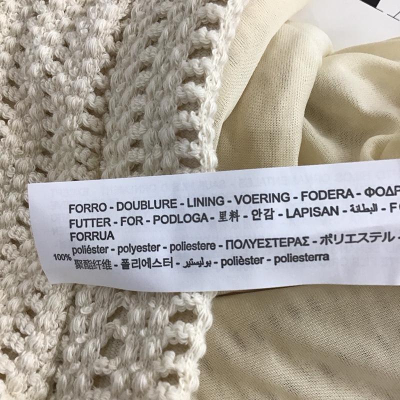 ザラ ZARA スカート ミニスカート ひまわり タグ付 L 無地 オフホワイト / オフホワイト / レディース USED 古着 中古 10153473