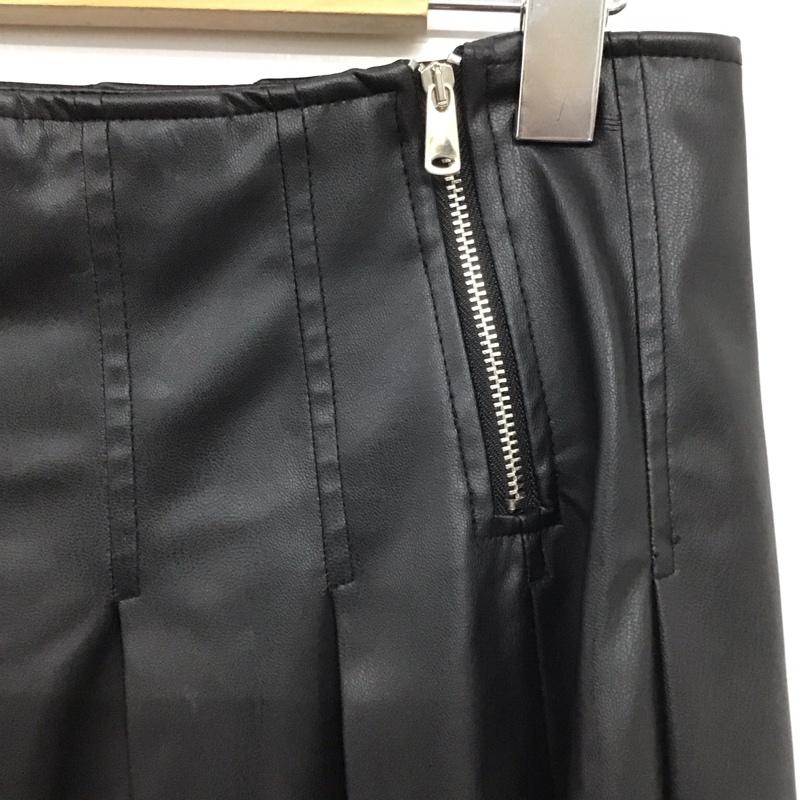 ザラ ZARA スカート ミニスカート S 無地 黒 / ブラック / black レディース USED 古着 中古 10153478