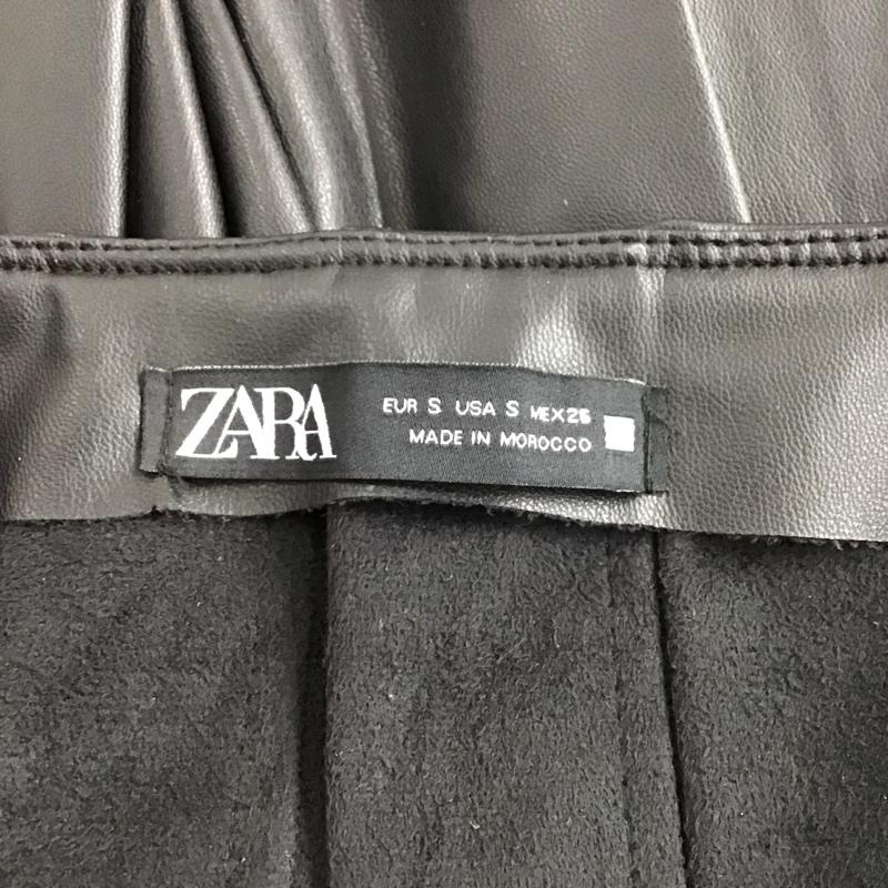 ザラ ZARA スカート ミニスカート S 無地 黒 / ブラック / black レディース USED 古着 中古 10153478