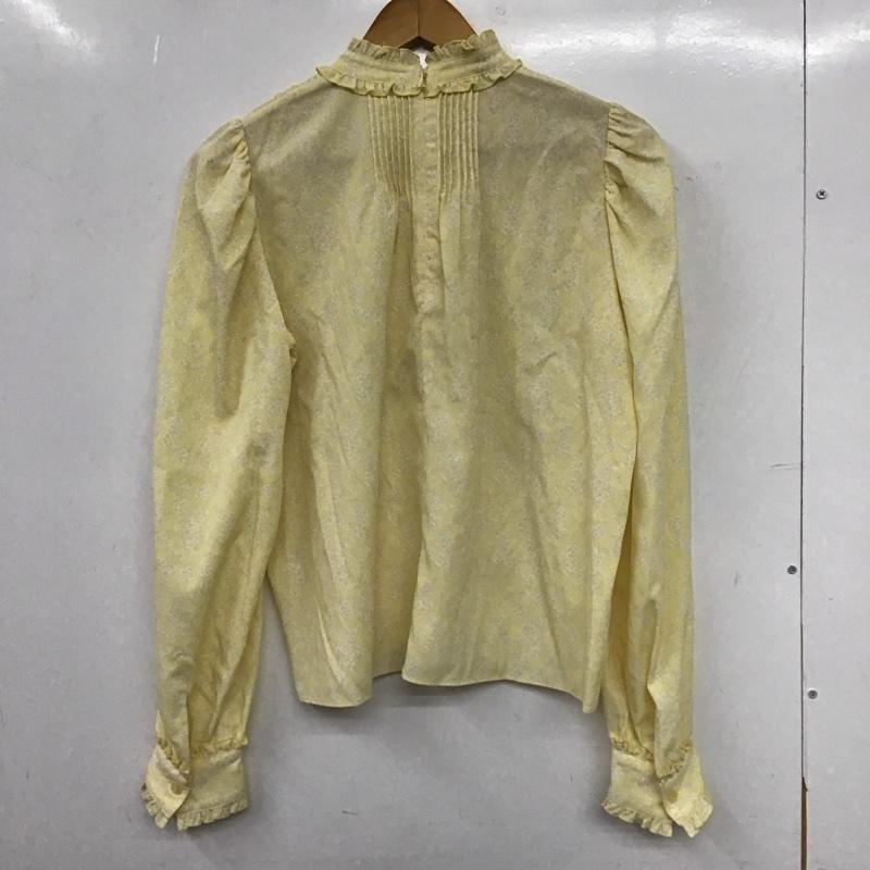 マウジー MOUSSY シャツ、ブラウス 長袖 010ｆｓ230-2180 PIN TUCK FLORAL ブラウス FREE 総柄 黄 / イエロー / yellow レディース USED 古着 中古 10153479
