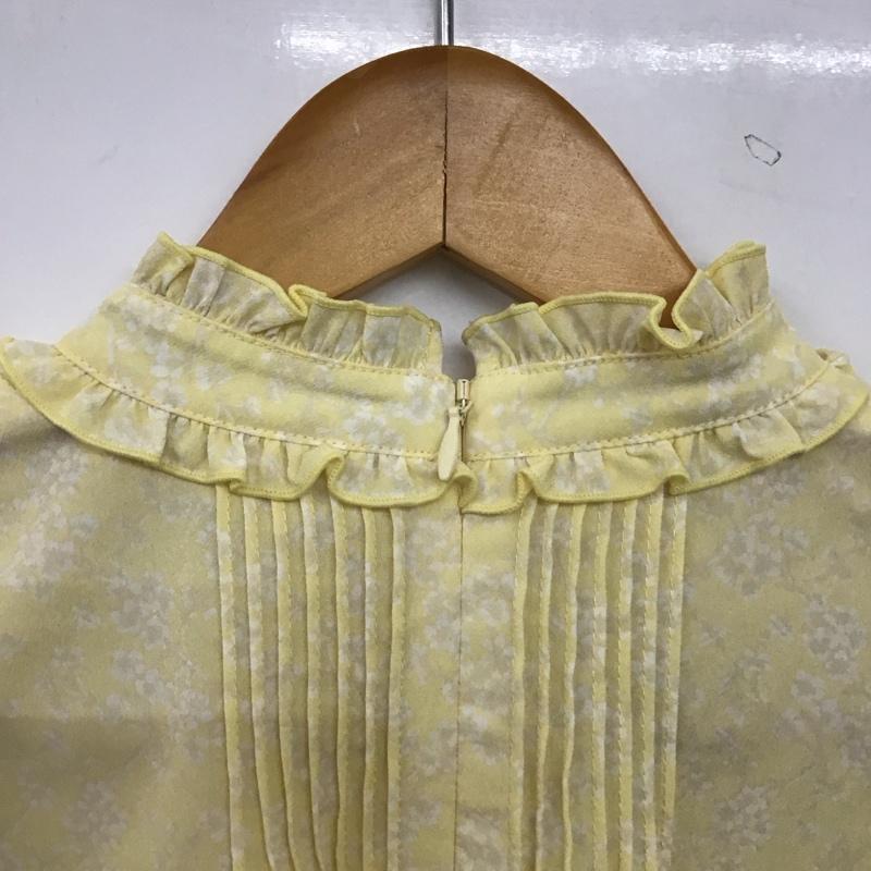 マウジー MOUSSY シャツ、ブラウス 長袖 010ｆｓ230-2180 PIN TUCK FLORAL ブラウス FREE 総柄 黄 / イエロー / yellow レディース USED 古着 中古 10153479