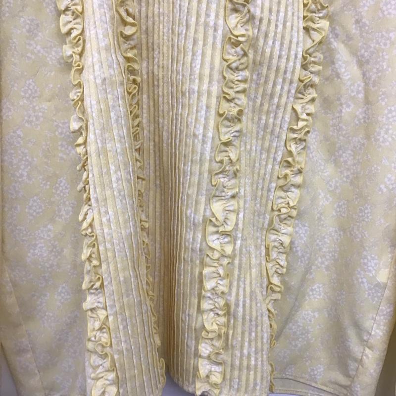 マウジー MOUSSY シャツ、ブラウス 長袖 010ｆｓ230-2180 PIN TUCK FLORAL ブラウス FREE 総柄 黄 / イエロー / yellow レディース USED 古着 中古 10153479