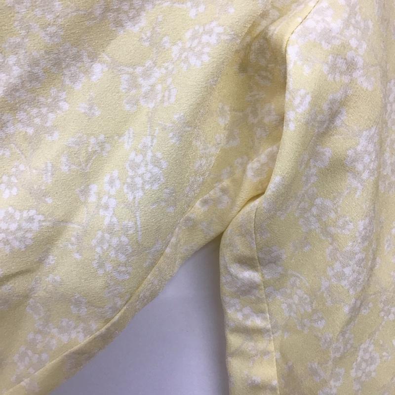 マウジー MOUSSY シャツ、ブラウス 長袖 010ｆｓ230-2180 PIN TUCK FLORAL ブラウス FREE 総柄 黄 / イエロー / yellow レディース USED 古着 中古 10153479