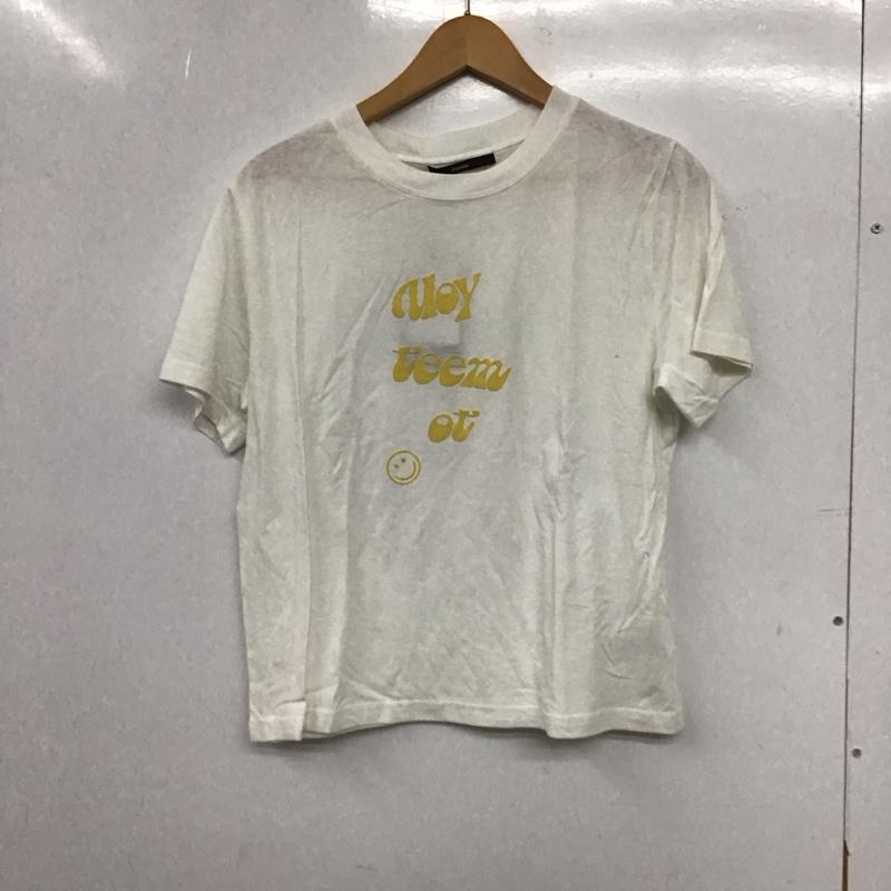 カスタネ Kastane Tシャツ 半袖 KAZ1031306A0010 スウェード発泡プリントTee S 無地 X ロゴ、文字 白 / ホワイト / white レディース USED 古着 中古 10153481