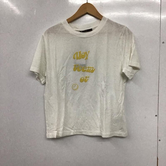 カスタネ Kastane Tシャツ 半袖 KAZ1031306A0010 スウェード発泡プリントTee S 無地 X ロゴ、文字 白 / ホワイト / white レディース USED 古着 中古 10153481